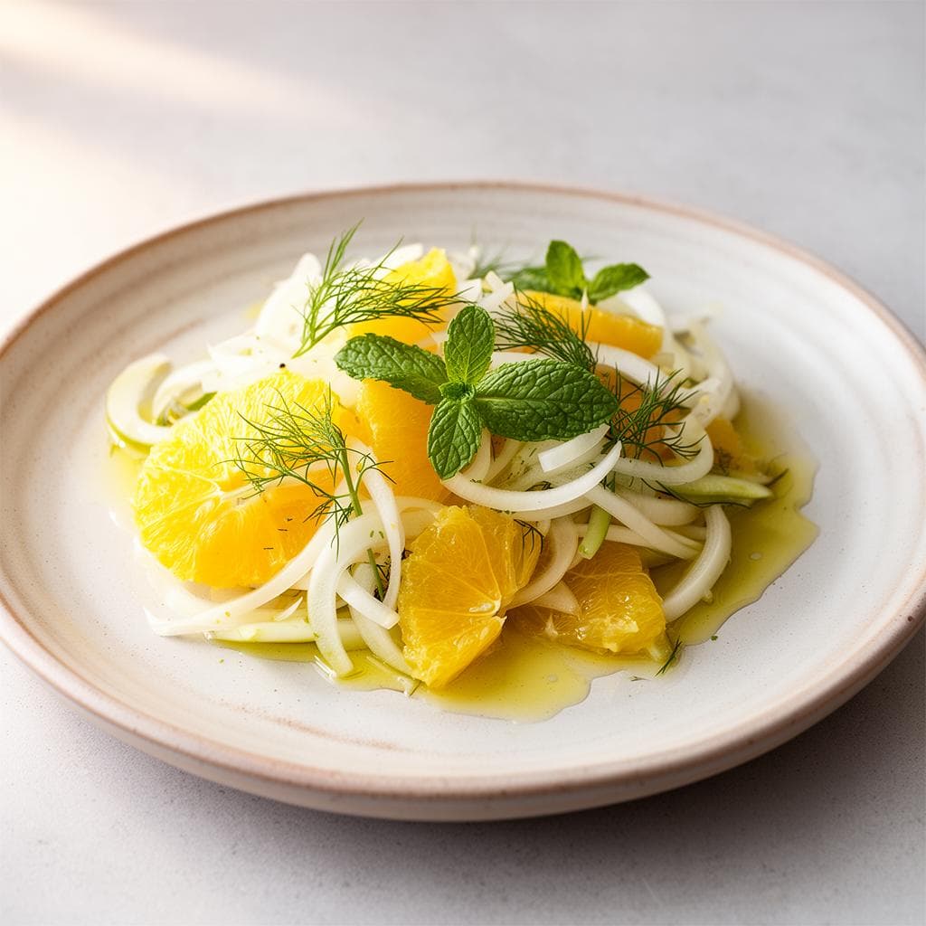 Citrus salad with fennel and mint